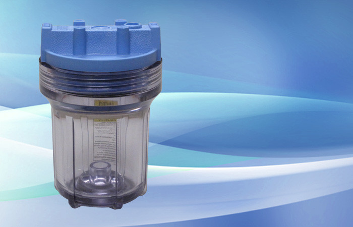 Pentek Slim Line Filter Housing 5″ Clear Sump No PR 1/4″
